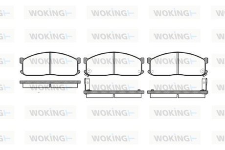 P344302 Колодки гальмівні WOKING підбір по vin на Brocar