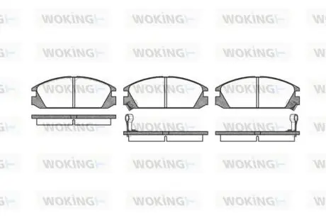 P328302 Колодки гальмівні WOKING підбір по vin на Brocar