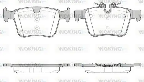 P1416340 Колодки гальмівні WOKING підбір по vin на Brocar