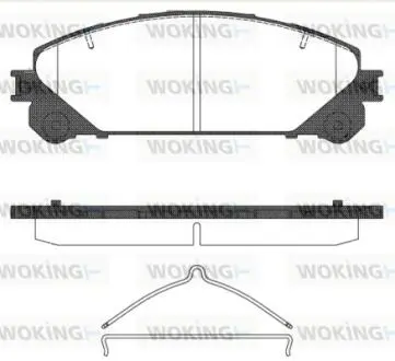 P1212300 Колодки тормозные WOKING подбор по vin на Brocar