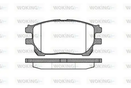 P1043300 Колодки гальмівні WOKING підбір по vin на Brocar
