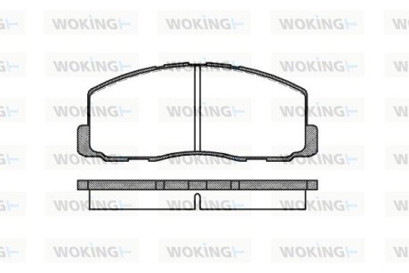 P088300 Колодки тормозные WOKING підбір по vin на Brocar