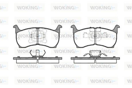 P064300 Колодки тормозные WOKING підбір по vin на Brocar