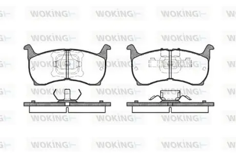 P064300 Колодки тормозные WOKING підбір по vin на Brocar