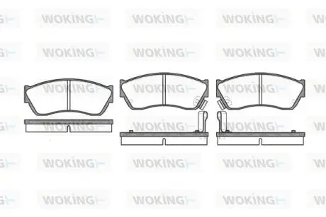P047322 Колодки гальмівні WOKING підбір по vin на Brocar