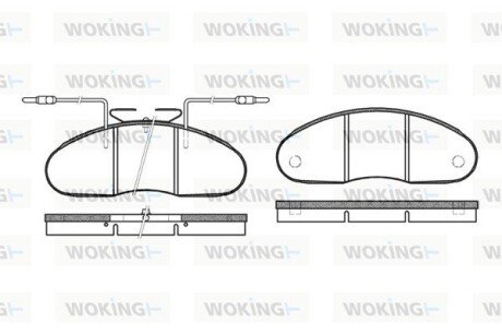 P148302 Колодки гальмівні WOKING підбір по vin на Brocar