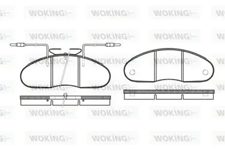P148302 Колодки гальмівні WOKING підбір по vin на Brocar
