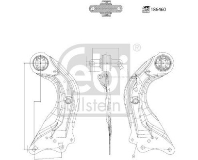 186460 Важіль підвіски FEBI BILSTEIN підбір по vin на Brocar