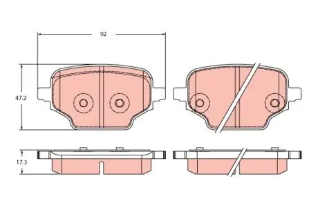 GDB2410 Гальмівні колодки TRW підбір по vin на Brocar