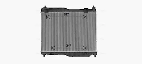 FD2683 Радиатор охлаждения двигателя Ford Ecosport (13-) 1,0i Fiesta (17-) 1,0i 6AT (FD AVA COOLING підбір по vin на Brocar