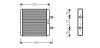 IV6048 Радиатор отопителя салона Iveco Daily 01>06 MT-AT AC+/- AVA COOLING підбір по vin на Brocar