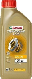 15F153 Олива трансміс. Castrol TRANSMAX AXLE LONG LIFE 75W-140 (Каністра 1л) CASTROL подбор по vin на Brocar