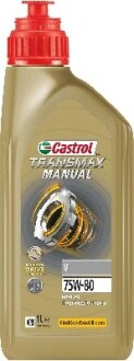 15F22A Олива трансміс. Castrol Transmax Manual V 75W-80 (Каністра 1л) CASTROL подбор по vin на Brocar