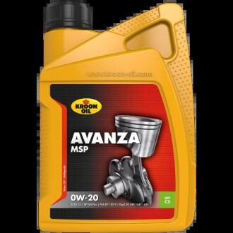 37349 Олива моторна Avanza MSP 0W-20 1л KROON OIL подбор по vin на Brocar