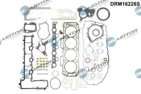 DRM16228S Комплект прокладок двигуна 59 елементiв DR.MOTOR підбір по vin на Brocar