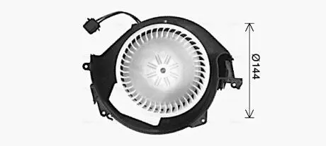 AI8452 Вентилятор отопителя салона Audi A6 (C6) (04-) (AI8452) AVA AVA COOLING подбор по vin на Brocar