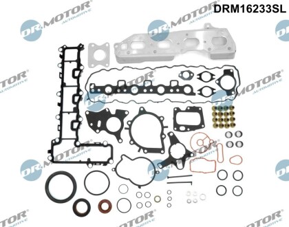 DRM16233SL Комплект прокладок двигуна 64 елементи DR.MOTOR підбір по vin на Brocar