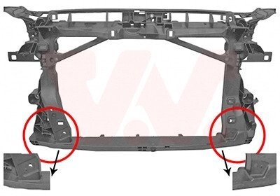 0336678 Панель передня AUDI A3 12 > 16 (вир-во Van Wezel) VAN WEZEL підбір по vin на Brocar