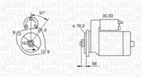 063720801010 Стартер MAGNETI MARELLI підбір по vin на Brocar