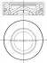 Поршень з кільцями VAG 80.0 1.6TDI 12- (вир-во MAHLE) 028 PI 00140 002