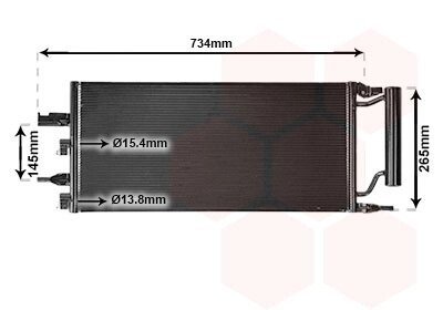 06005607 Конденсор кондиціонера BMW 1/2/X1 13+ (Van Wezel) VAN WEZEL подбор по vin на Brocar