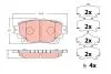 Гальмівні колодки дискові TOYOTA RAV4 \'\'R \'\'18>> GDB2343