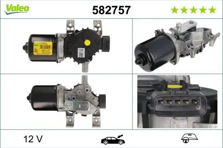 582757 Двигун склоочисника Valeo VALEO підбір по vin на Brocar