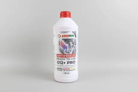 R38G12PLUS015 Антифриз G12+ RED (червоний) -38°C готовий (1.5L) (GERMANY) GOODREM подбор по vin на Brocar