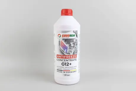 R80G12PLUS015 Антифриз G12+ RED (червоний) концентрат (1.5L) (GERMANY) GOODREM купить с гарантией на Brocar R80G12PLUS015 Антифриз G12+ RED (червоний) концентрат (1.5L) (GERMANY) GOODREM підбір по vin на Brocar