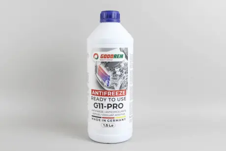 R38G11BLU015 Антифриз G11 BLUE (синій) -38°C готовий (1.5L) (GERMANY) GOODREM підбір по vin на Brocar