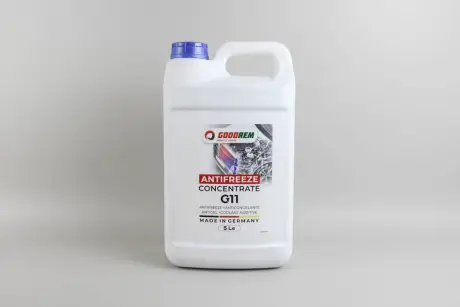 R80G11BLU005 Антифриз G11 BLUE (синій) концентрат (5L) (GERMANY) GOODREM підбір по vin на Brocar