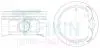 Поршни ремонтные 92mm +0.25mm (к-кт на мотор) Suzuki Grand Vitara J24B, Kizashi 45139025
