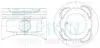 32605050 Поршни ремонт (+0.50мм) (к-кт на мотор) Daihatsu EJ-DE, EJ-VE 1.0L TEIKIN підбір по vin на Brocar