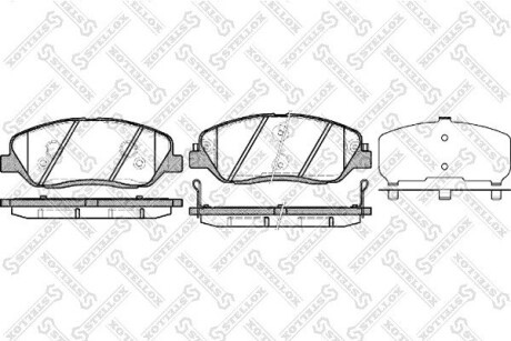 001092BSX Колодки гальмівні передні STELLOX подбор по vin на Brocar