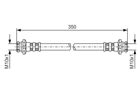 1987476134 Тормозной шланг BOSCH підбір по vin на Brocar