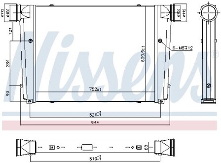 97092 Интеркулер NISSENS підбір по vin на Brocar