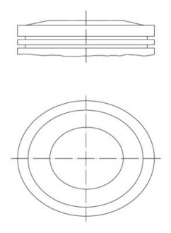 0121000 Поршень MAHLE / KNECHT підбір по vin на Brocar