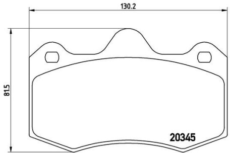 P68051 Колодки гальмівні дискові, комплект BREMBO підбір по vin на Brocar