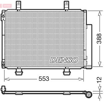 DCN47007 Конденсатор, кондиционер DENSO подбор по vin на Brocar