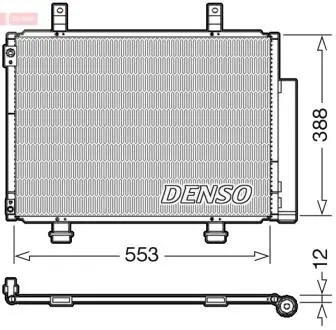 DCN47007 Конденсатор, кондиционер DENSO підбір по vin на Brocar