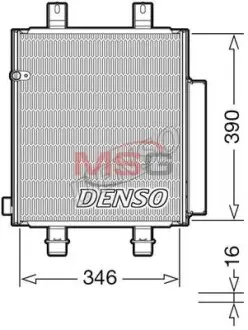 DCN35004 Конденсатор, кондиционер DENSO підбір по vin на Brocar