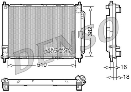 DRM23102 Датчик ABS, передний DENSO підбір по vin на Brocar