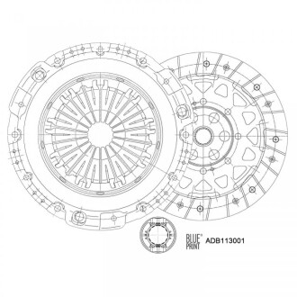 ADB113001 Комплект сцепления BLUE PRINT підбір по vin на Brocar