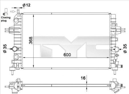 7250036 Датчик ABS, передний TYC підбір по vin на Brocar