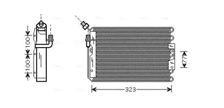 PR5042 Конденсатор, кондиционер AVA COOLING подбор по vin на Brocar