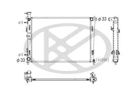 PL822391 Радиатор, охлаждения дивгателя KOYO подбор по vin на Brocar