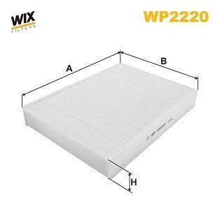 WP2220 Фільтр салону WIX FILTERS подбор по vin на Brocar