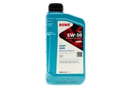 20245001099 Олива моторна HIGHTEC SYNT ASIA SAE 5W-30 (1 L) ROWE підбір по vin на Brocar