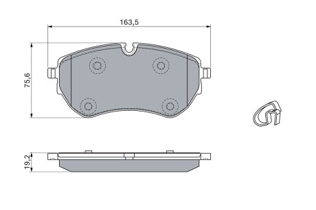 0986460046 ДИСКОВІ КОЛОДКИ BOSCH подбор по vin на Brocar