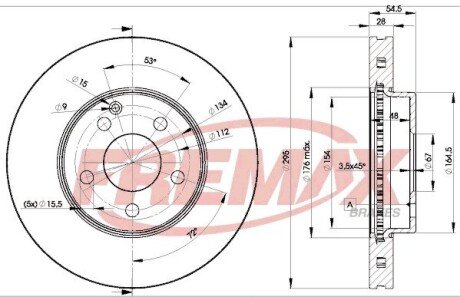 BD0812 Диск тормозной FREMAX подбор по vin на Brocar